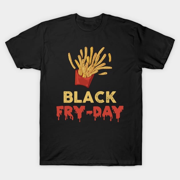 Black Fry-Day T-Shirt by Artistry Vibes